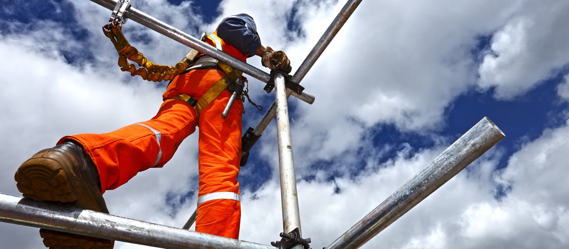 Workman on Scaffolding